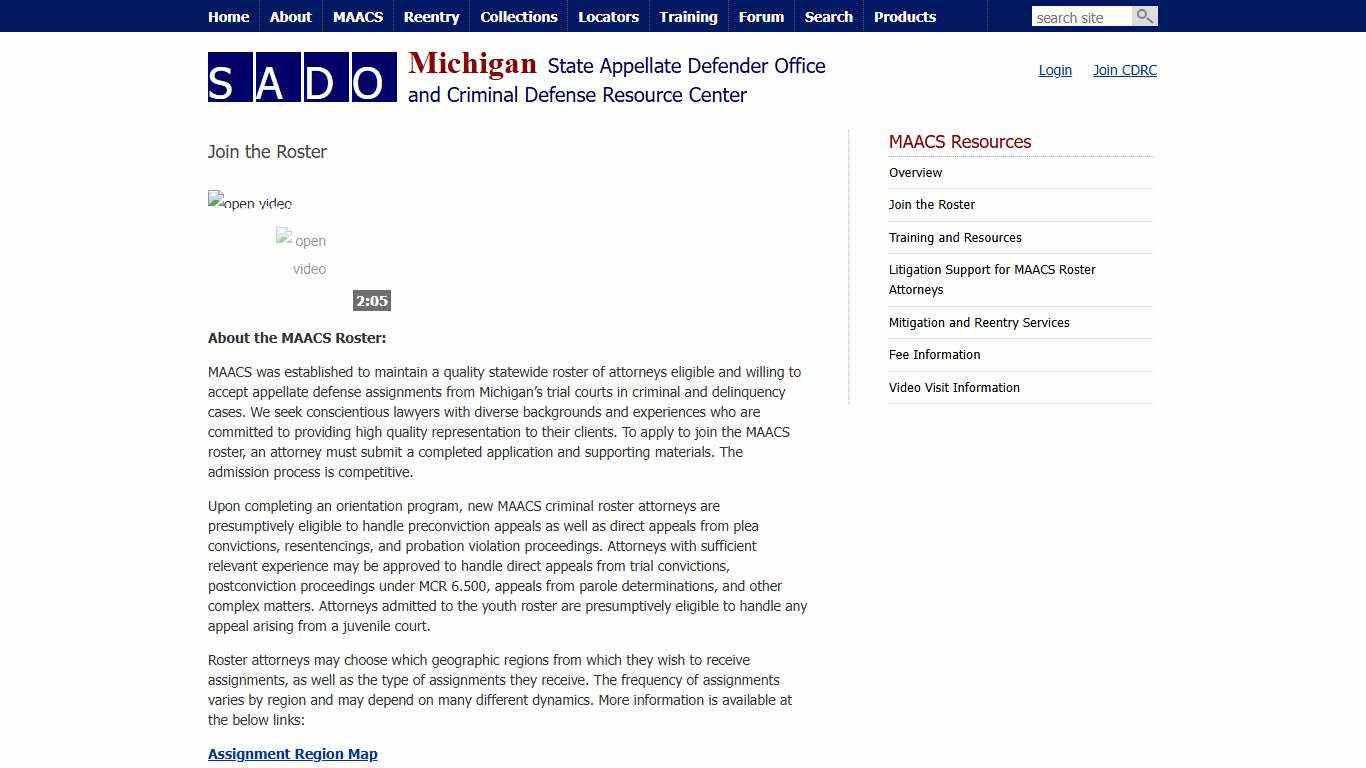 SADO - MAACS Resources - Join the Roster